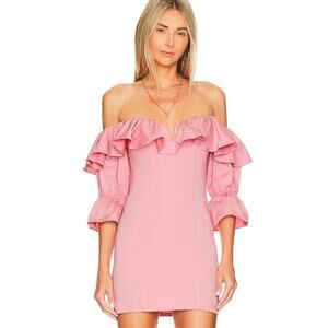 Camila Coelho Violet Mini Dress in Baby Pink NWOT Size Small